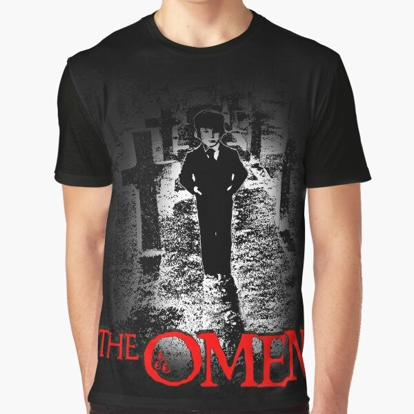 Damien the Omen horror movie graphic t-shirt