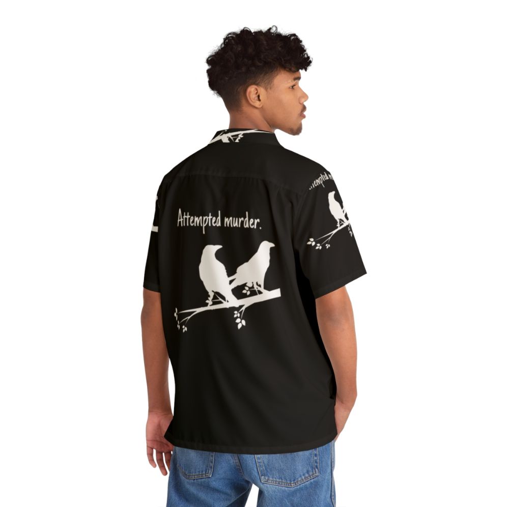 Attempted Murder Design Hawaiian Bird Shirt - People Back