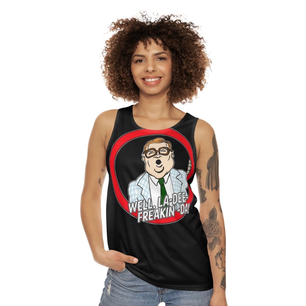 Unisex "Well La Dee Freaking Da" Motivational Speaker Tank Top - women