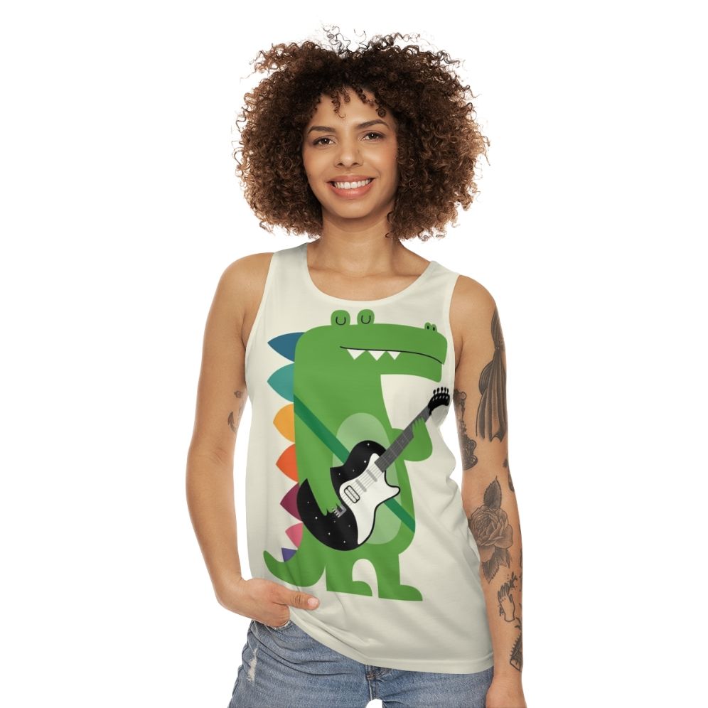 Crocodile rock unisex tank top - women