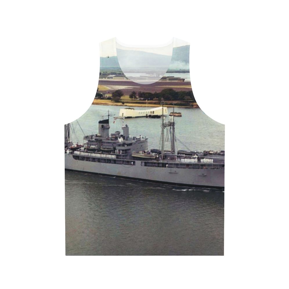 USS Isle Royale AD 29 Unisex Navy Tank Top