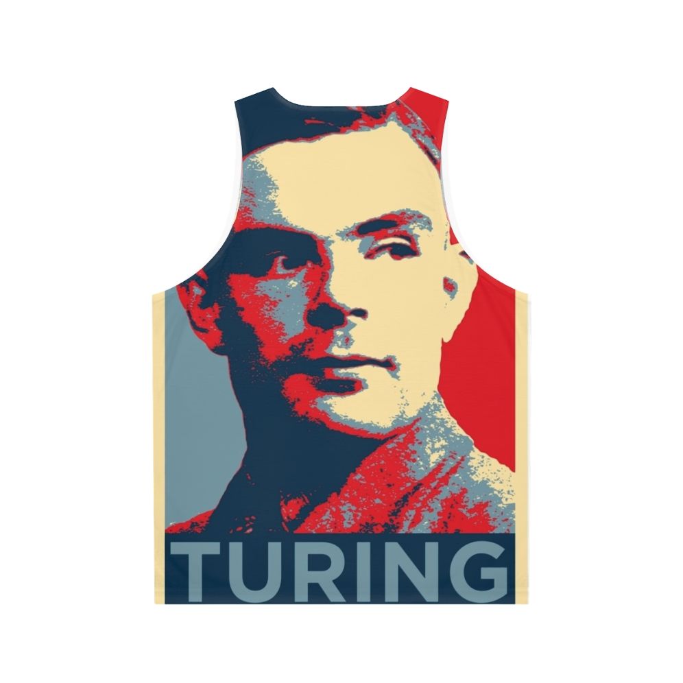 Alan Turing Unisex Tank Top - Back