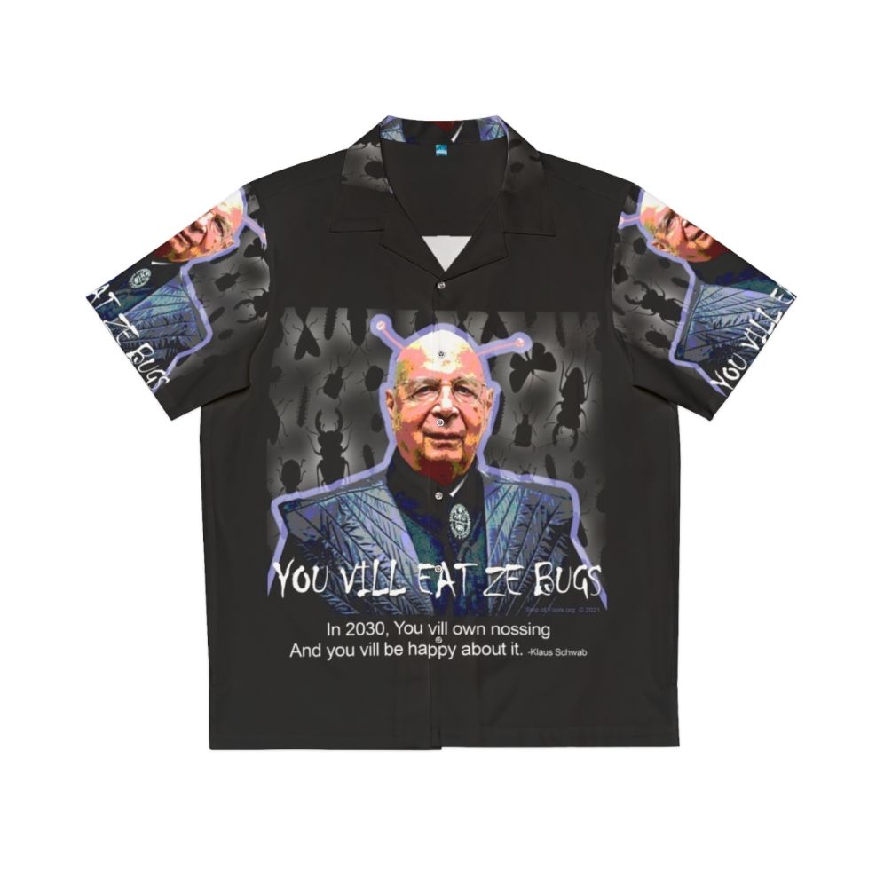 "Resist the 'You Will Eat Bugs' Orwellian Technocracy - Hawaiian Shirt"