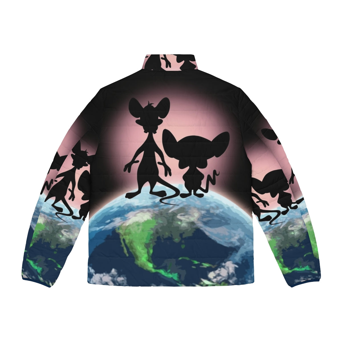 Pinky and the Brain Puffer Jacket for World Domination - Back