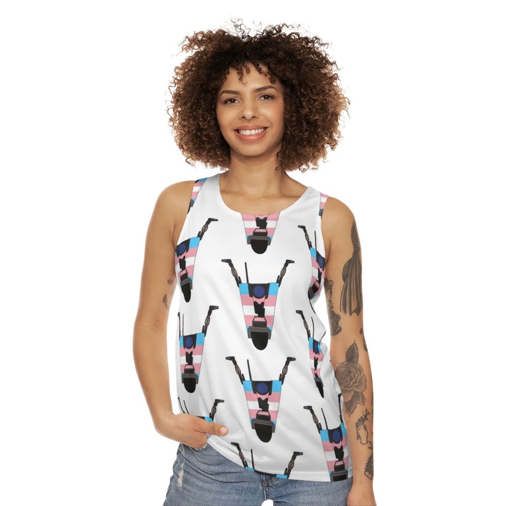 Borderlands Claptrap Trans Pride Unisex Tank Top - women