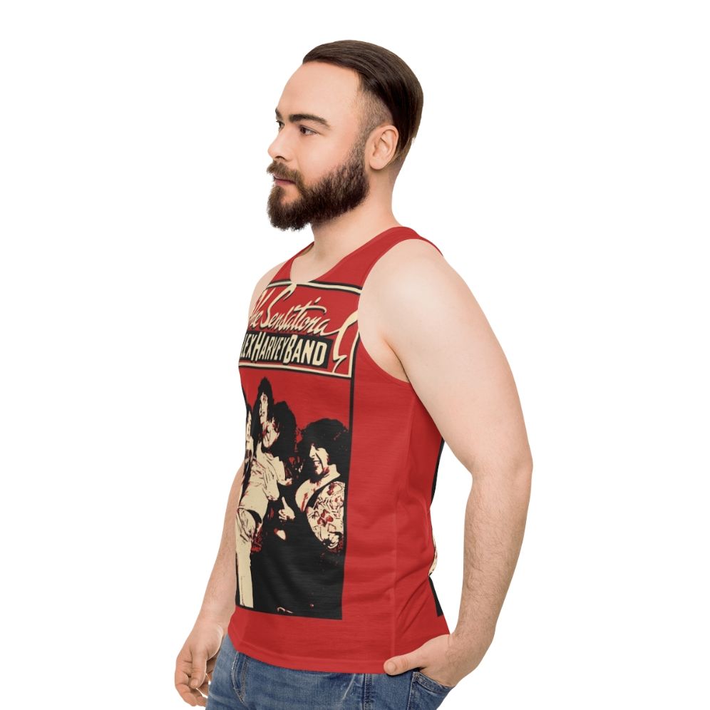 The Sensational Alex Harvey Band Unisex Tank Top - men side