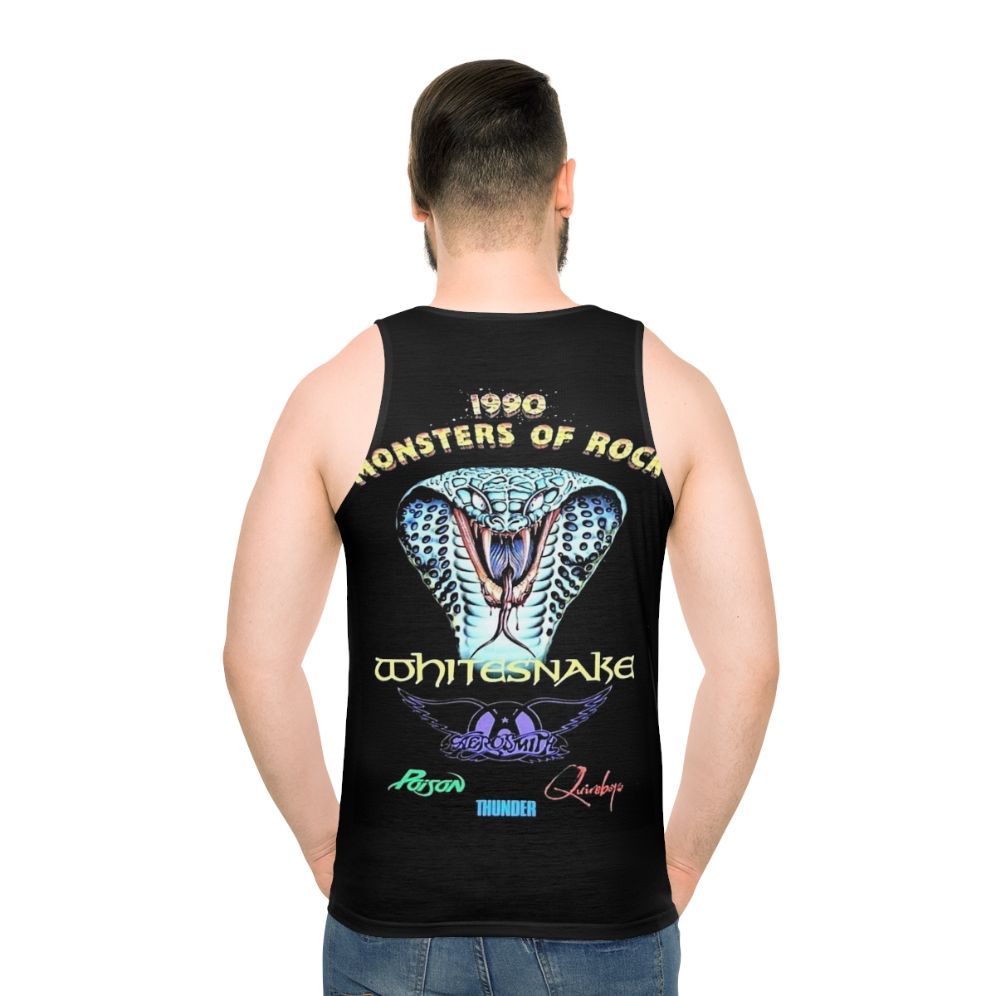 Retro 1990 Monsters of Rock Unisex Tank Top - men back