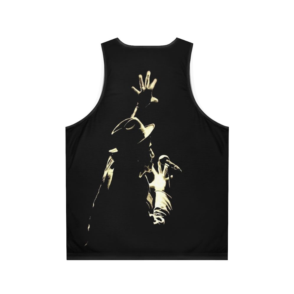 Tom Waits Unisex Music Graphic Tank Top - Back