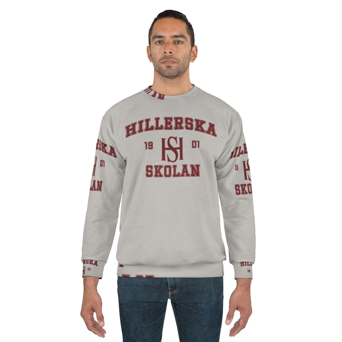 Young Royals Jersey Sweatshirt featuring the Hillerska school crest - men