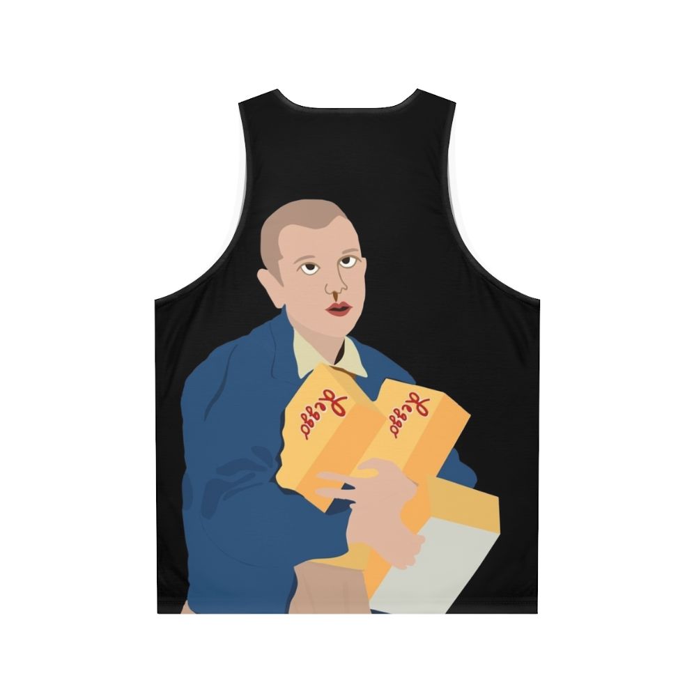 Stranger Things Eleven Fan Art Unisex Tank Top - Back