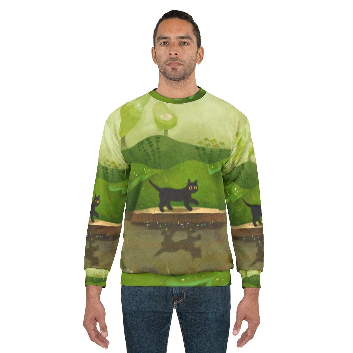 Kitty on a Rainy Day Sweatshirt - men