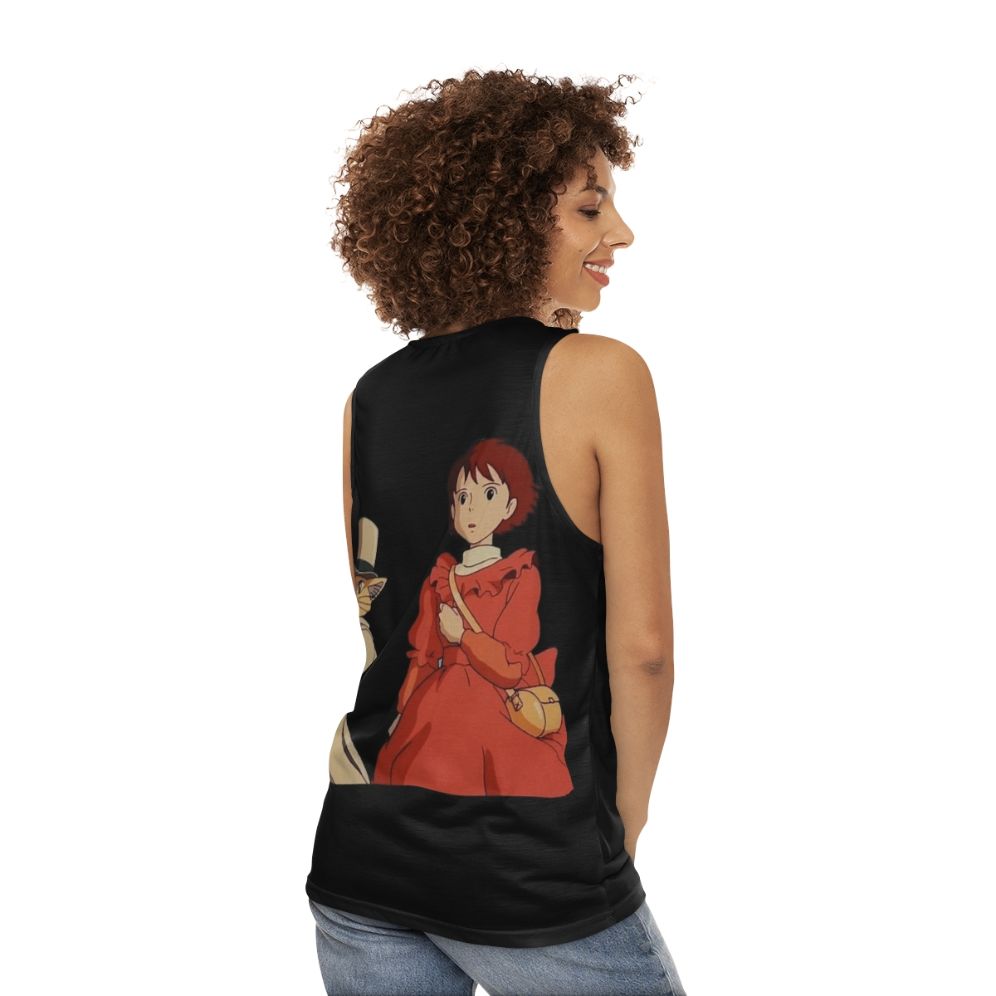 The Wind Rises Unisex Tank Top featuring Powerful Characters from the Studio Ghibli Film - women back