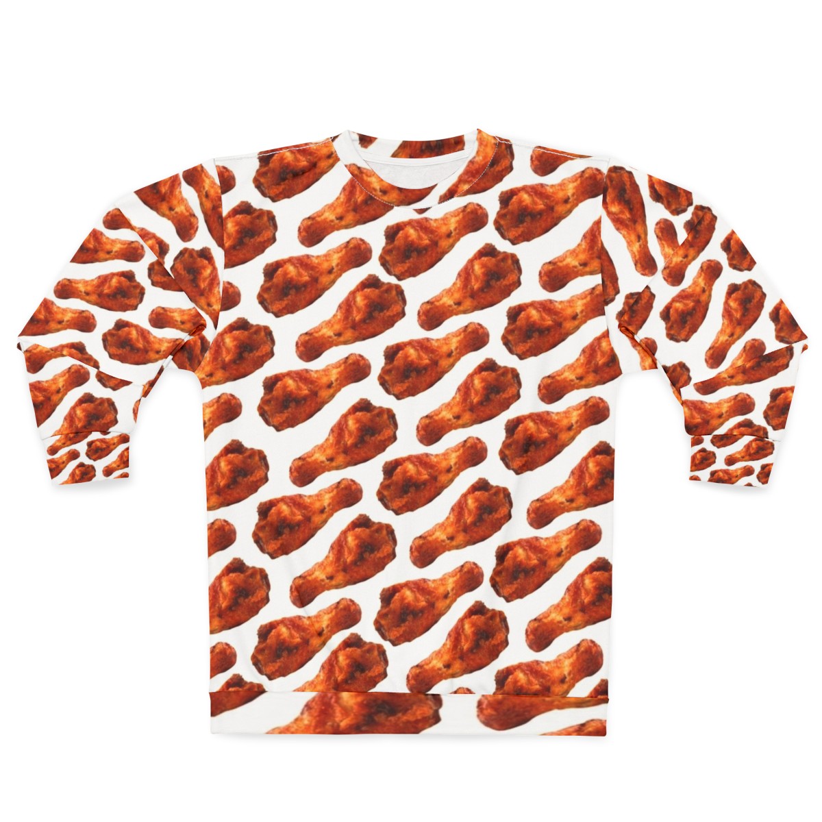 Buffalo chicken wing pattern sweatshirt