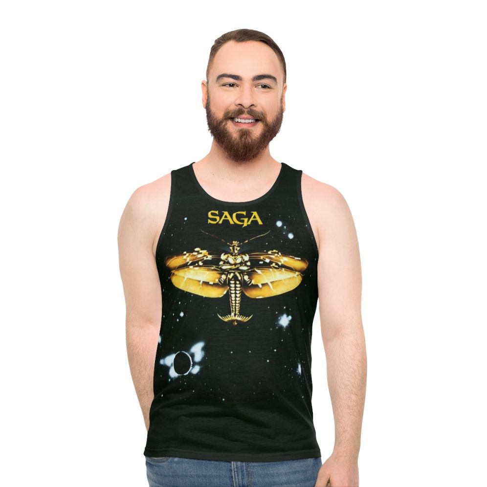 Saga 1978 unisex vintage-style tank top with graphic 80s-inspired design - men