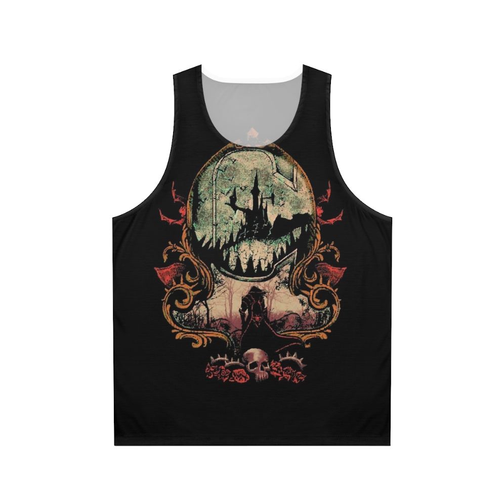 Castlevania inspired vampire hunter unisex tank top