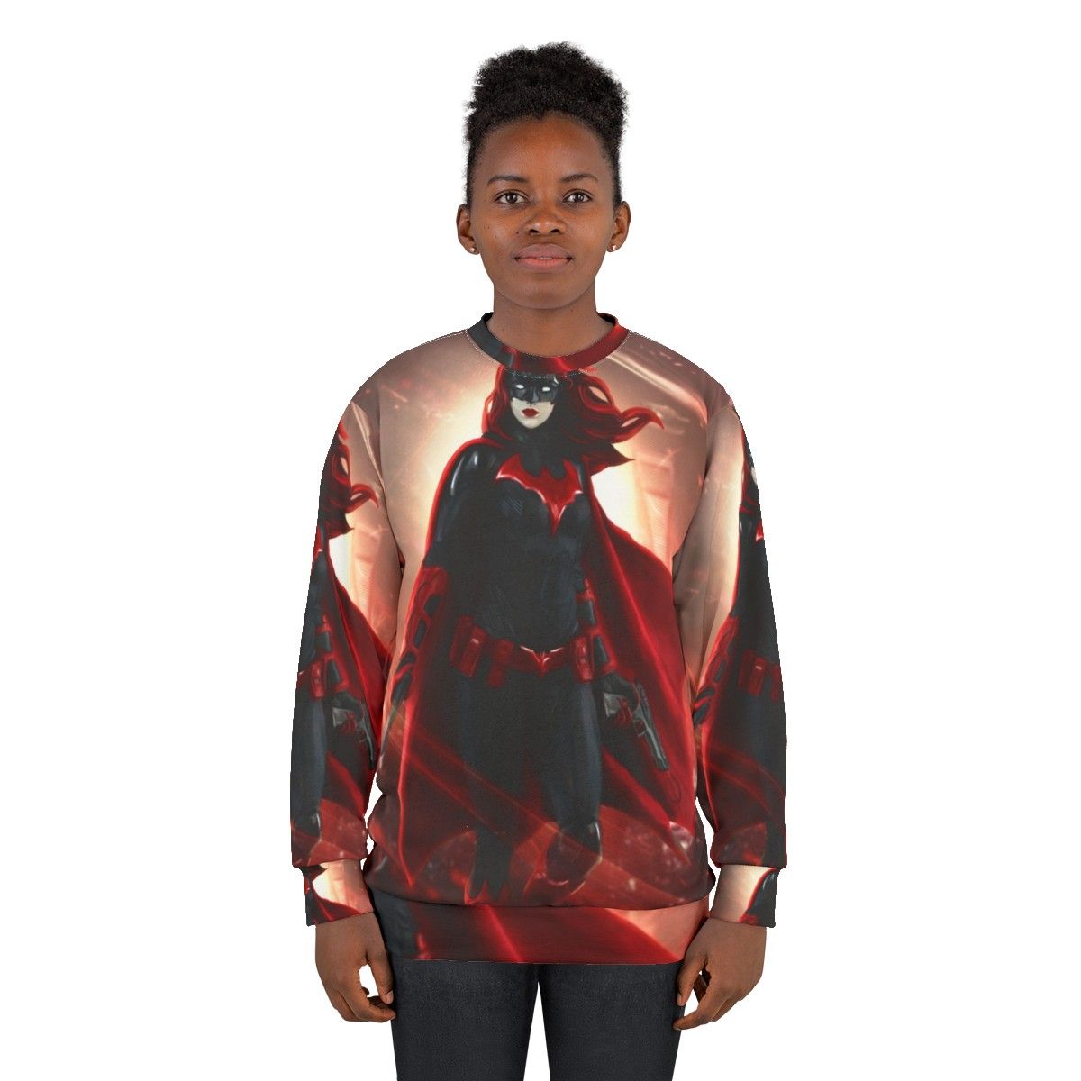 Batwoman Superhero Sweatshirt Featuring Kate Kane Comic Book Character - women