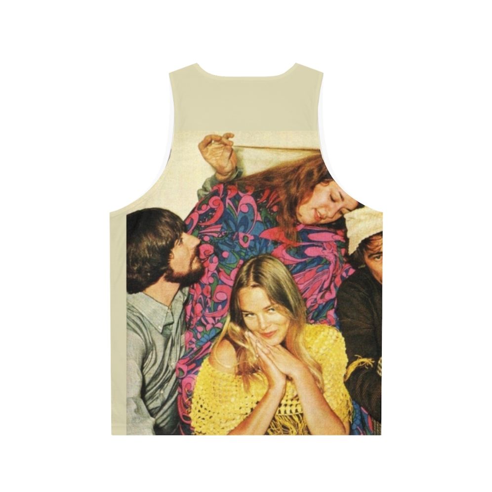 Retro unisex tank top with The Mamas and The Papas inspired design - Back