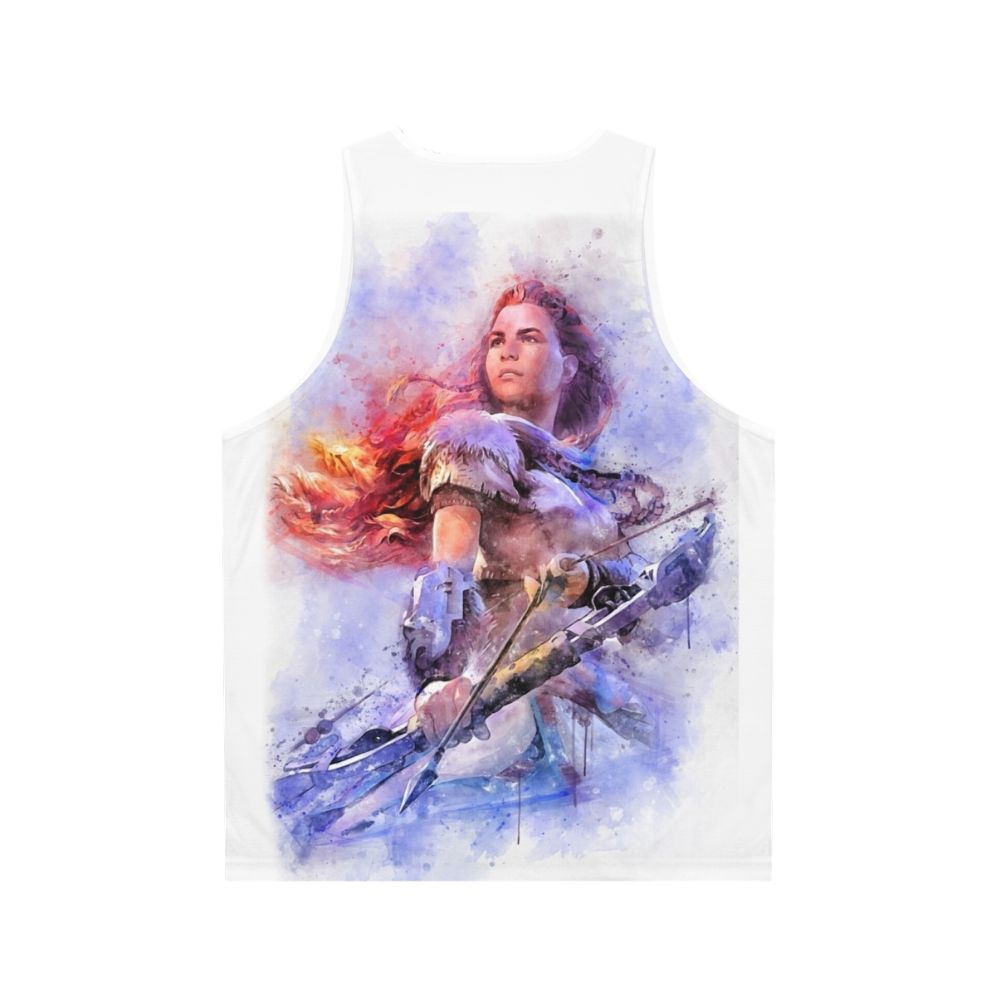 Aloy Watercolor Unisex Gaming Tank Top - Back