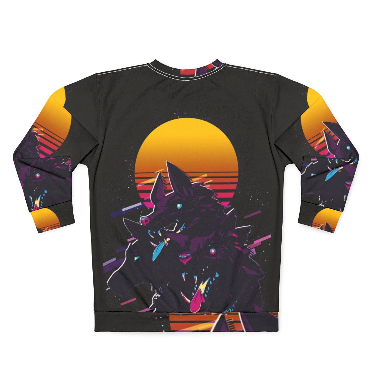 Cerberus Hades 80s Retro Sweatshirt - Back