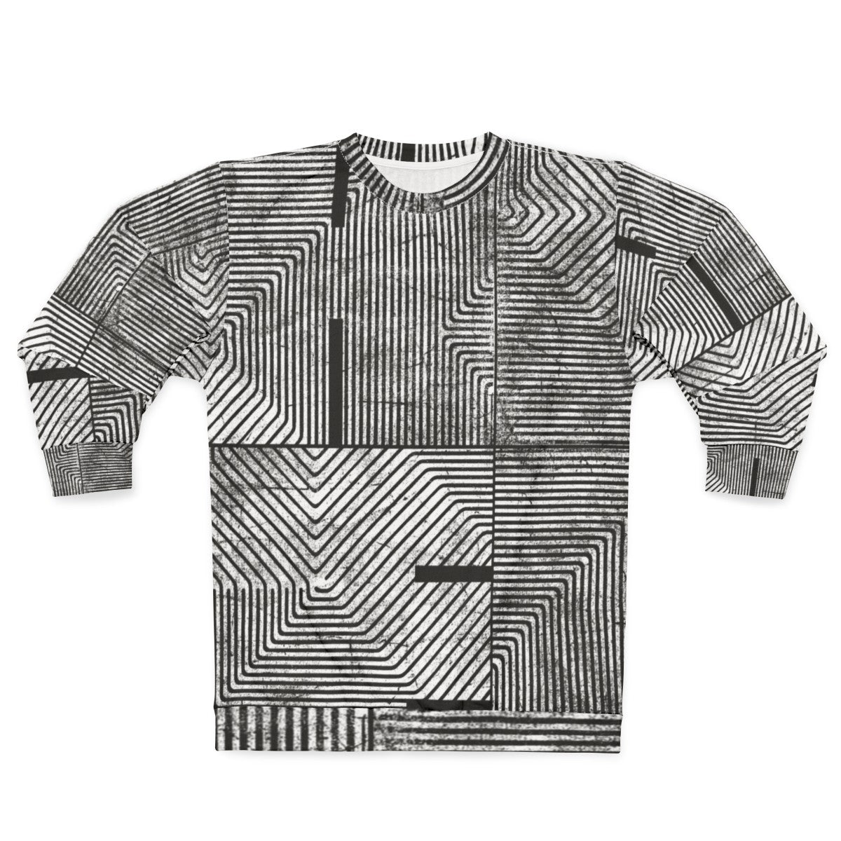 Hi-Fi Textured Abstract Minimalist Sweatshirt