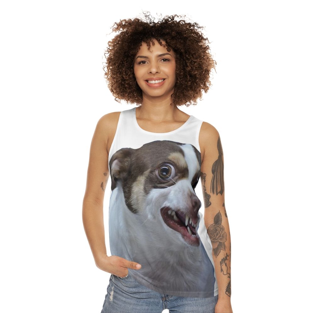 Mr Bubz Unisex Chihuahua Design Tank Top - women