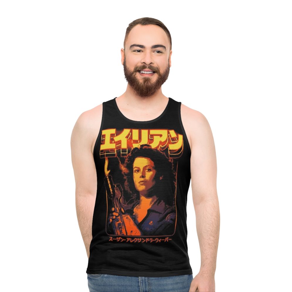 Retro Sci-Fi Alien Ellen Ripley Unisex Tank Top - men