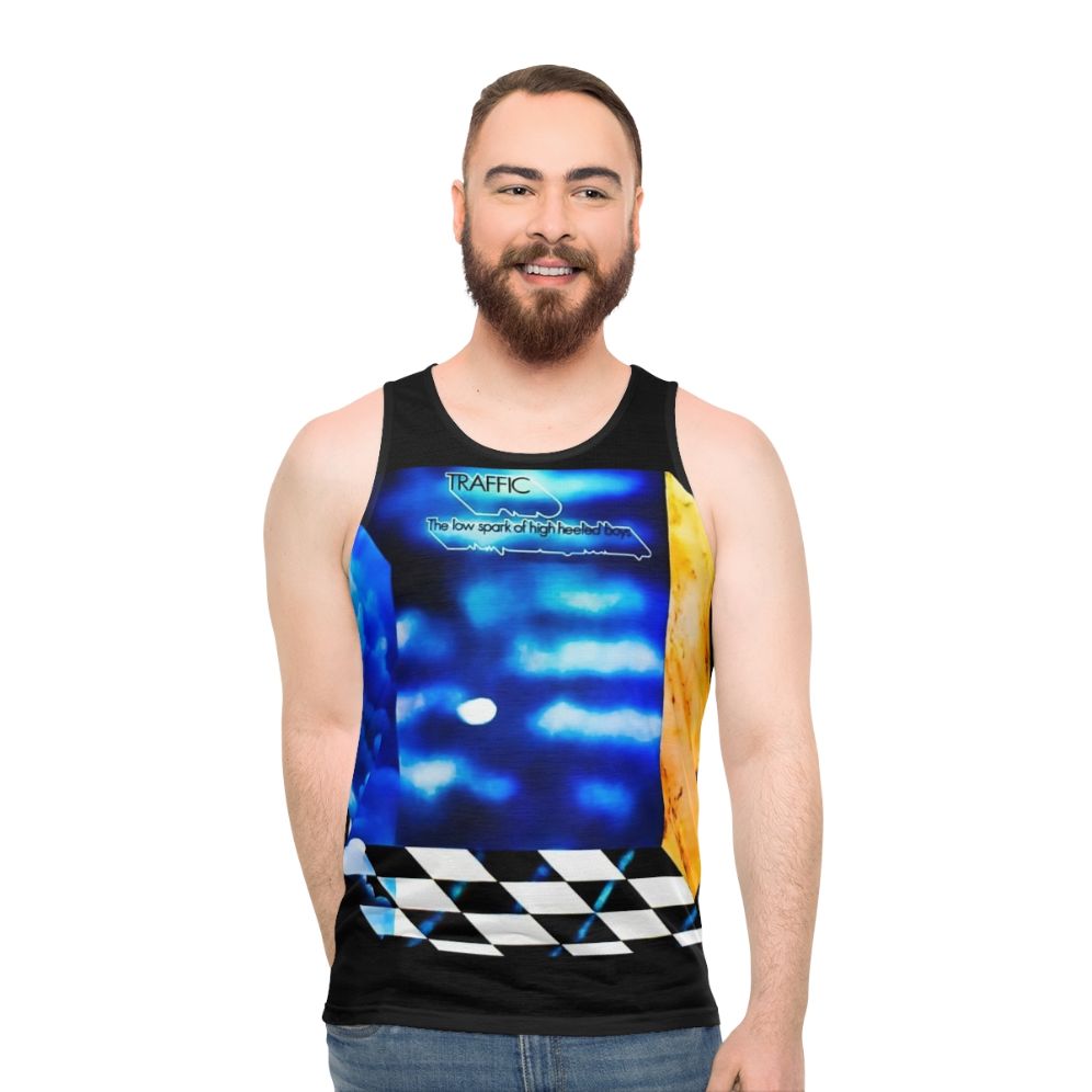 Unisex vintage Traffic band tank top - men