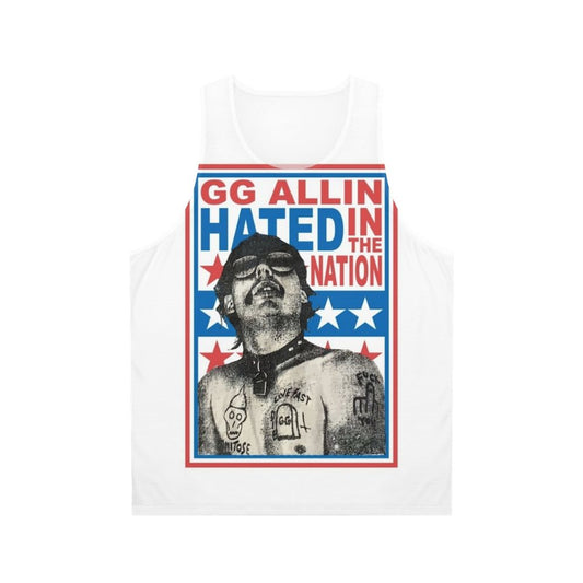 GG Allin 'Hated in the Nation' Unisex Tank Top