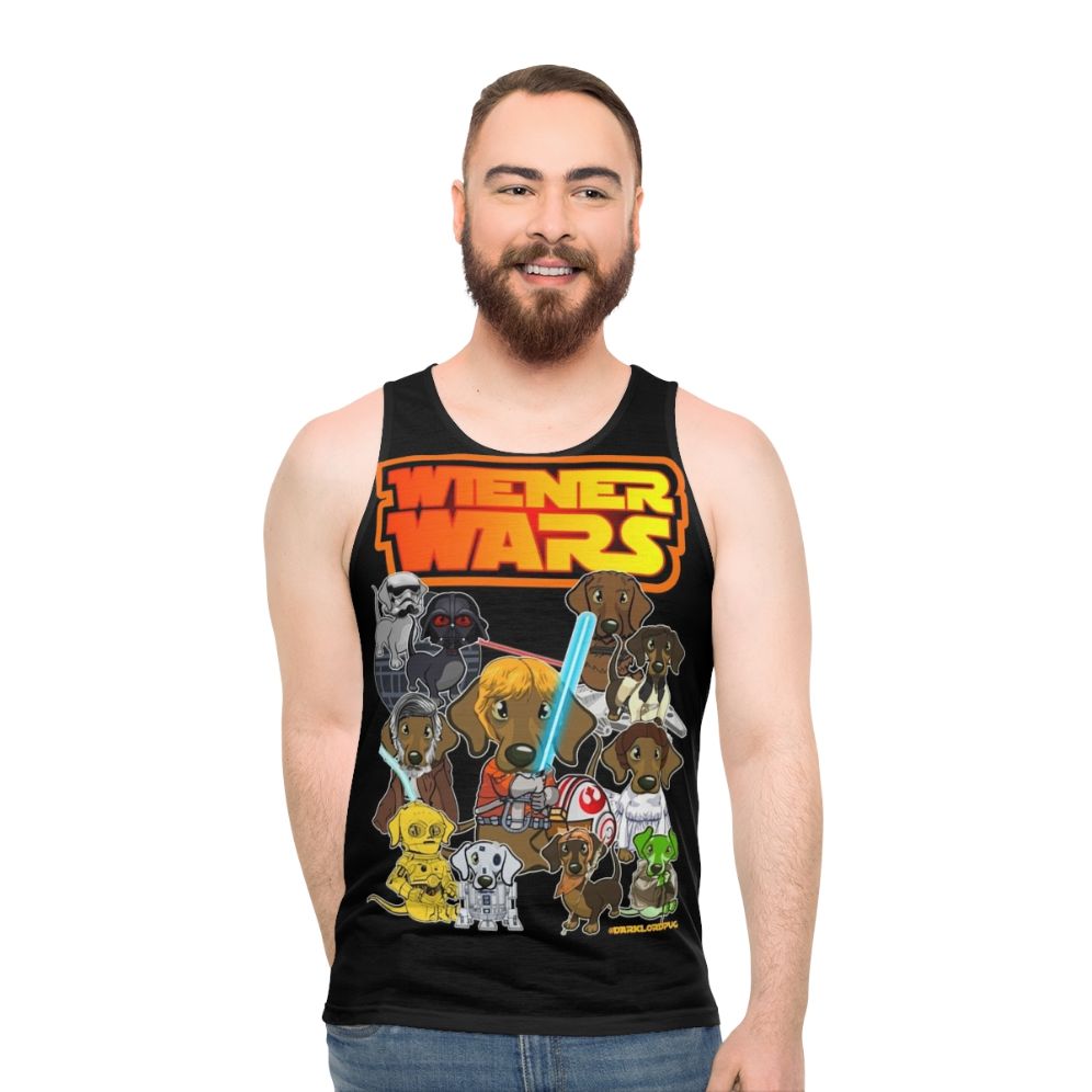 Dachshund "Wiener Dog Wars" Unisex Tank Top - men