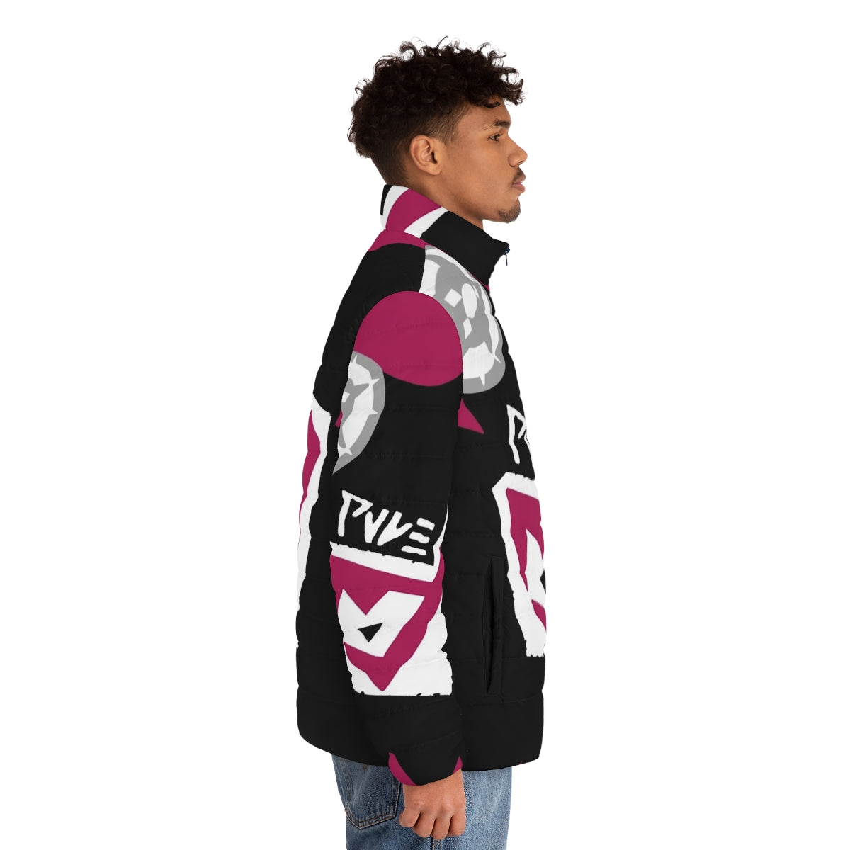 Team Yell V1 Puffer Jacket - Cosplay Essentials for Anime Fans - men side right