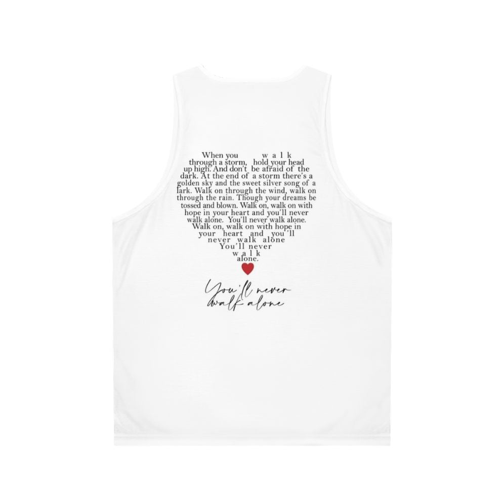 Unisex Liverpool FC YNWA Heart Tank Top - Back