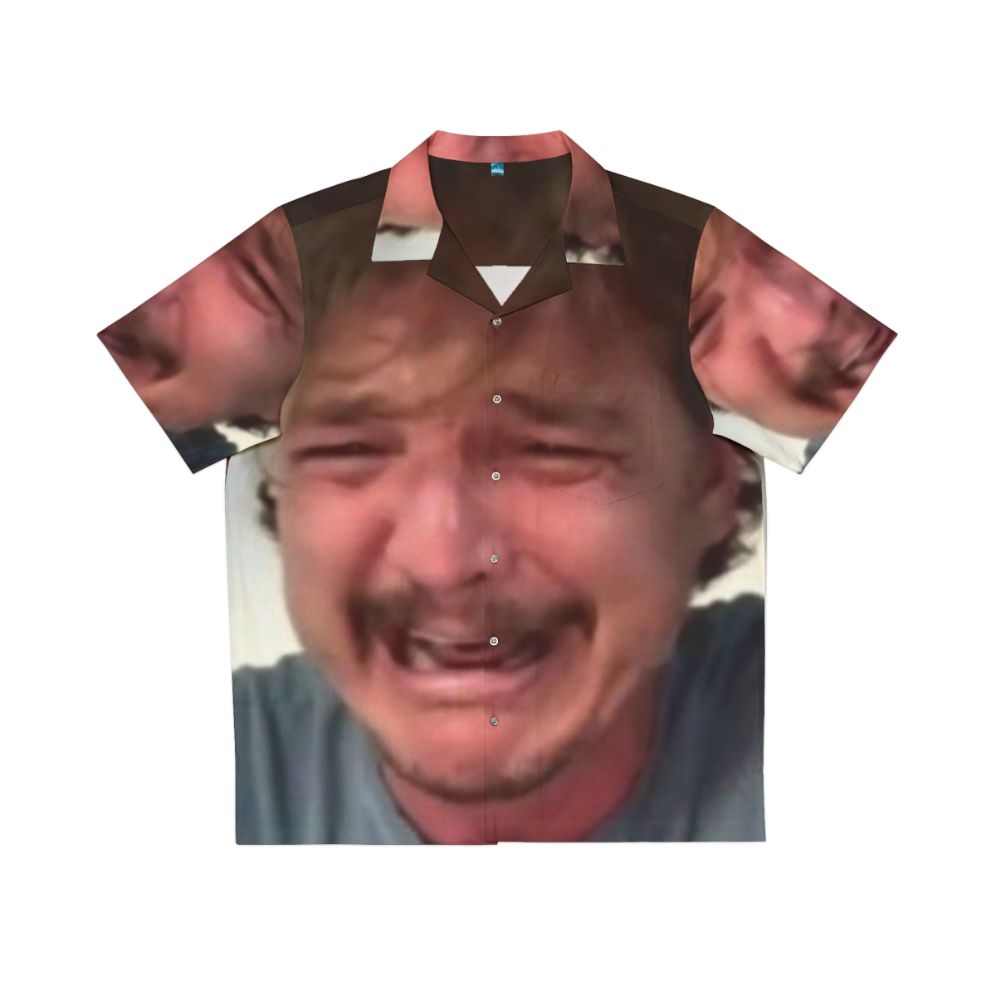 Pedro Pascal Crying Meme Hawaiian Shirt