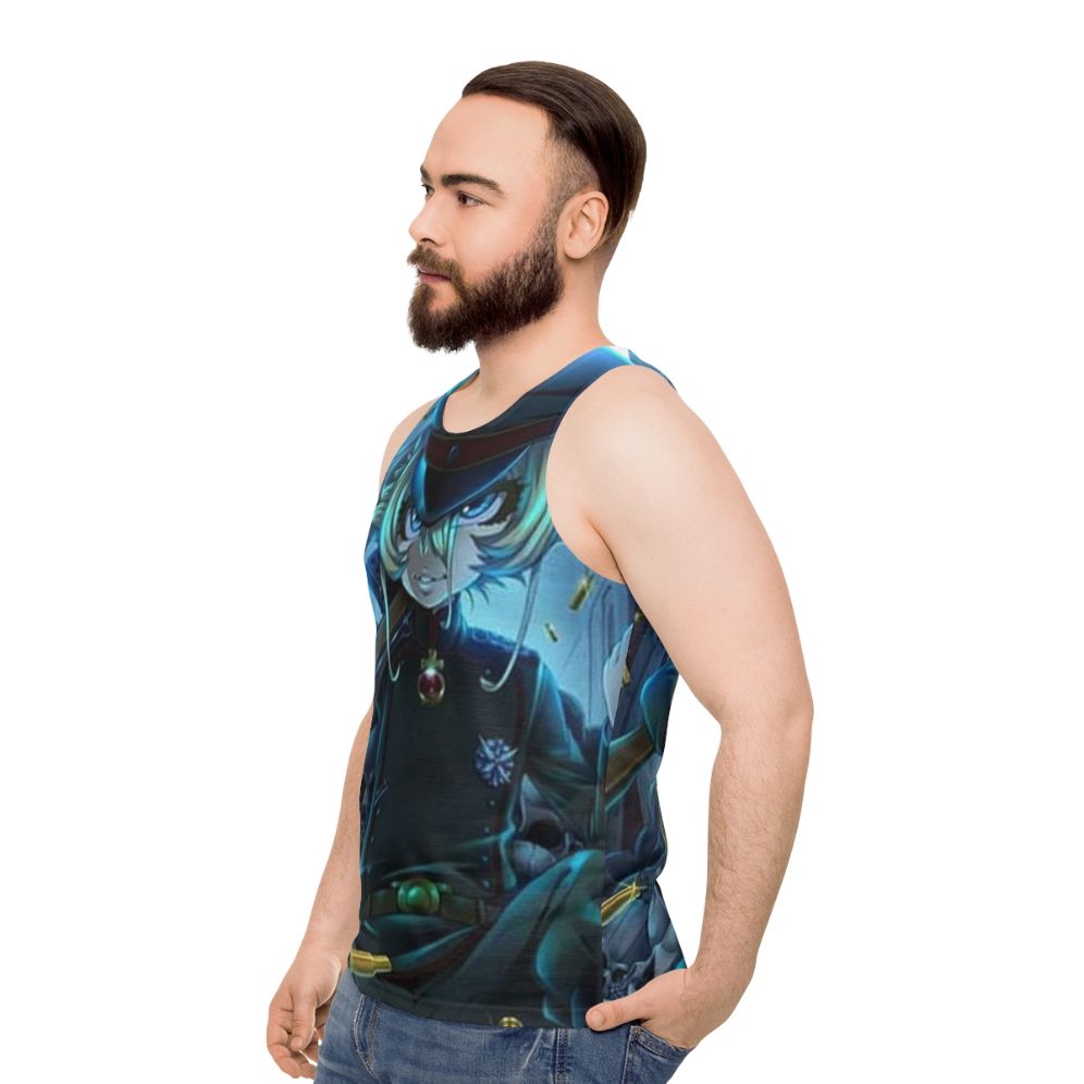 Tanya Von Degurechaff Anime Unisex Tank Top - men side