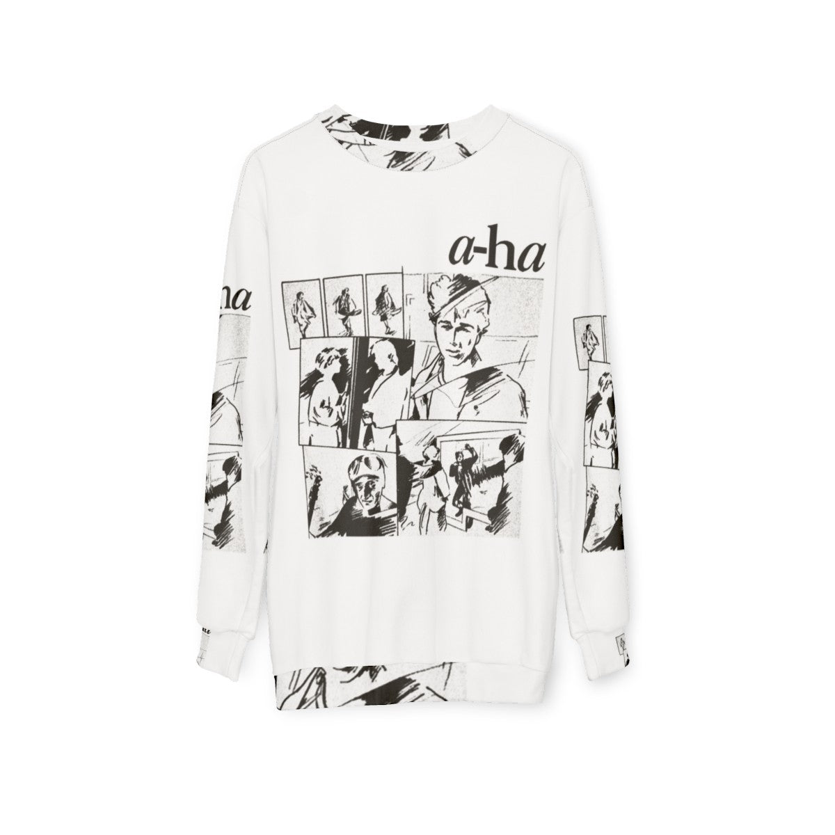 Take On Me 80s A-Ha Band Sweatshirt - hanging