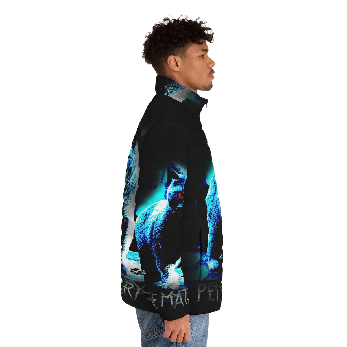 Pet Sematary puffer jacket with spooky horror design - men side right