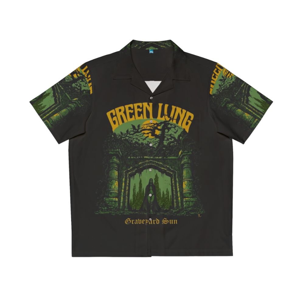 Green doom metal Hawaiian shirt