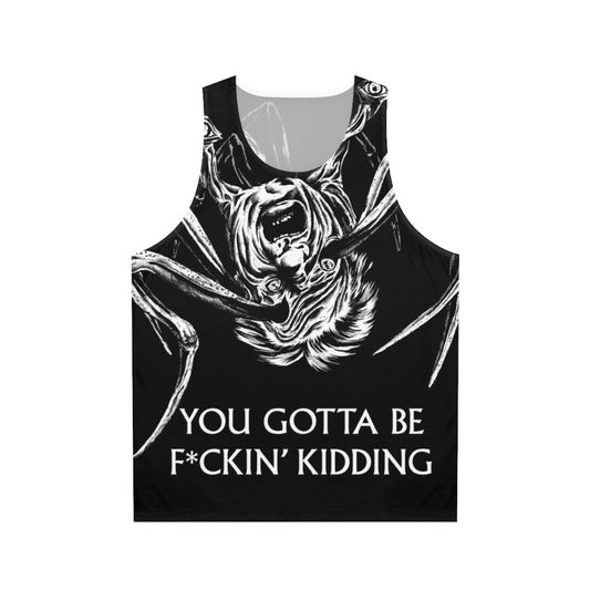 Unisex tank top featuring 'The Thing' movie design