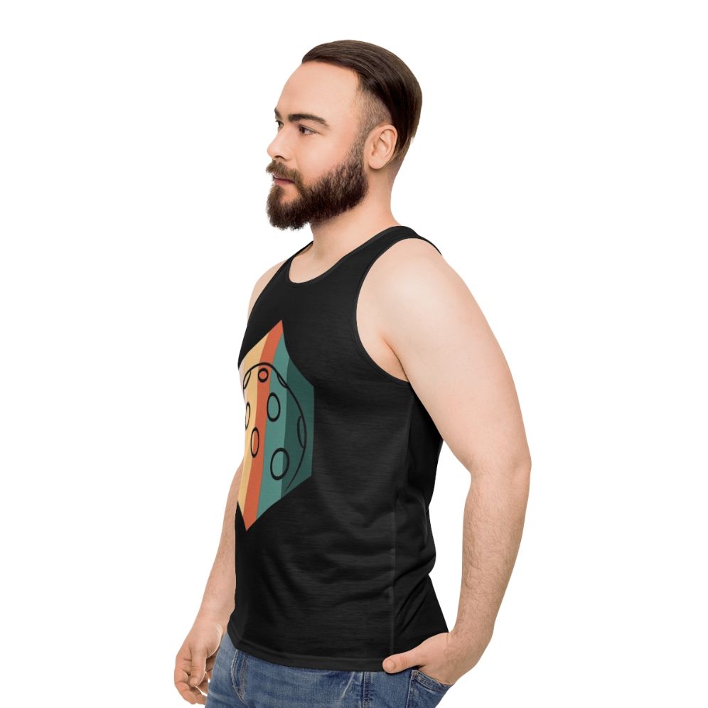 Vintage Retro Floorball Unisex Tank Top - men side