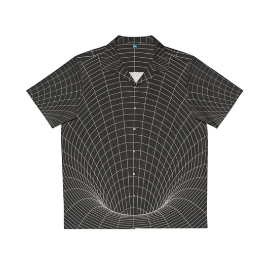 Event Horizon Hawaiian Shirt featuring a sci-fi space and black hole design