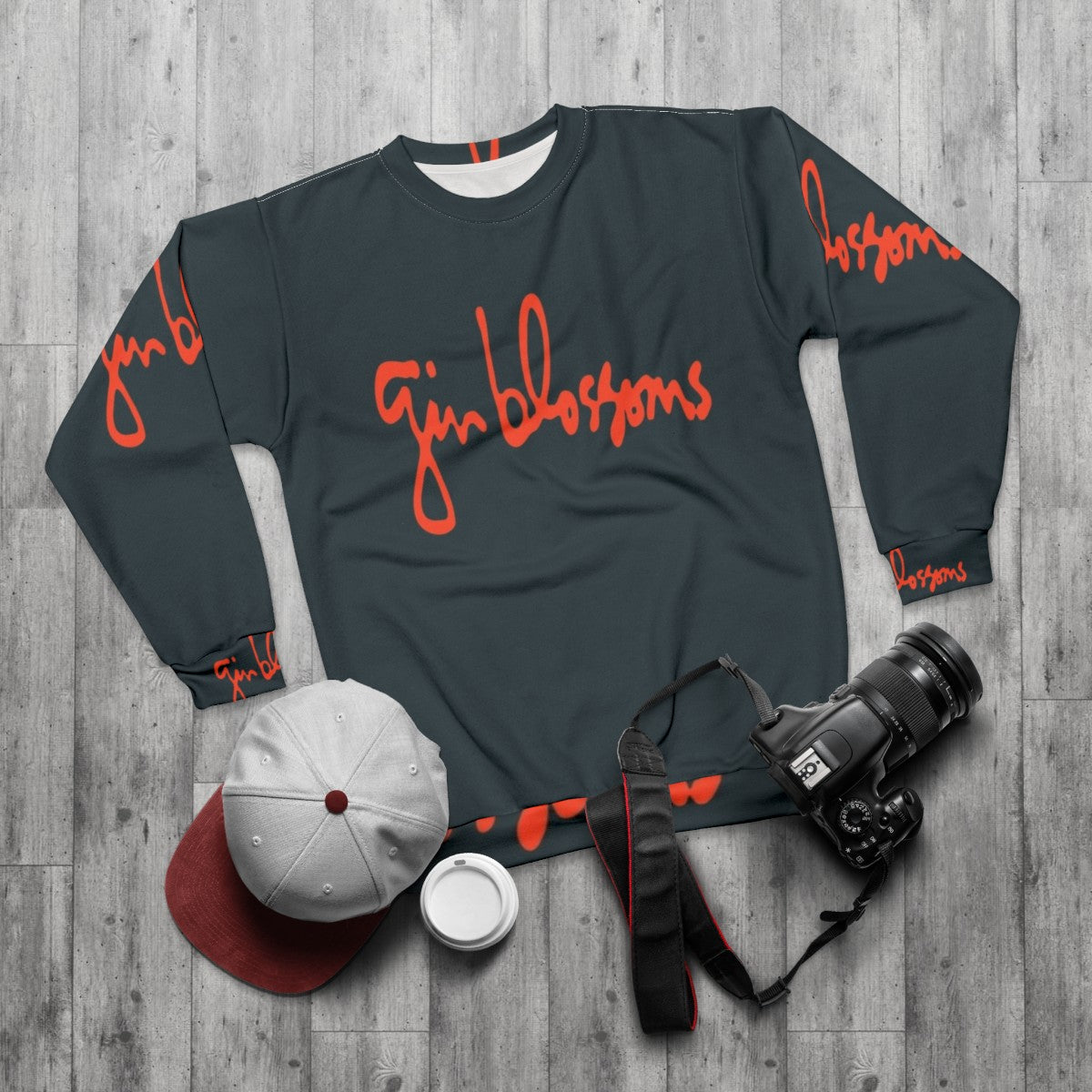 Gin Blossoms 90s Alternative Rock Sweatshirt - flat lay