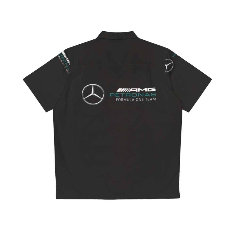 Mercedes AMG Petronas F1 Team Charles Leclerc Hawaiian Shirt - Back