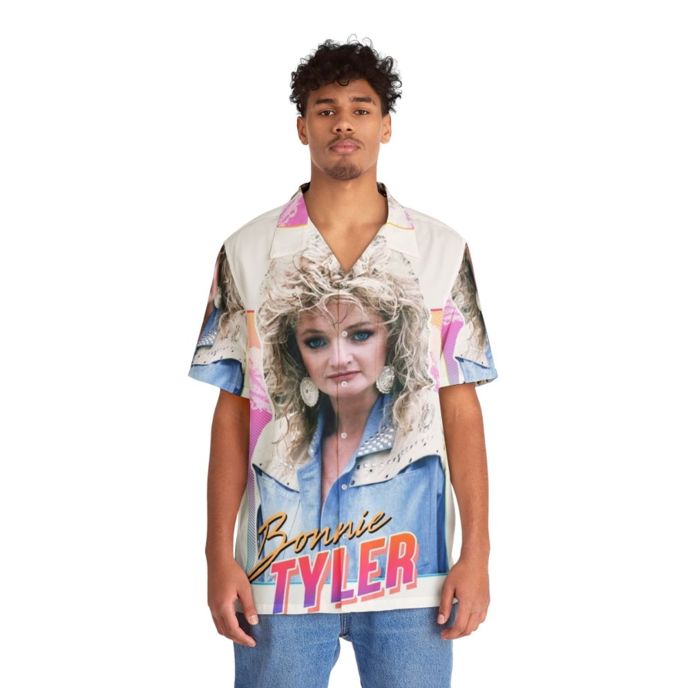 Bonnie Tyler 80s Inspired Hawaiian Shirt - People Front