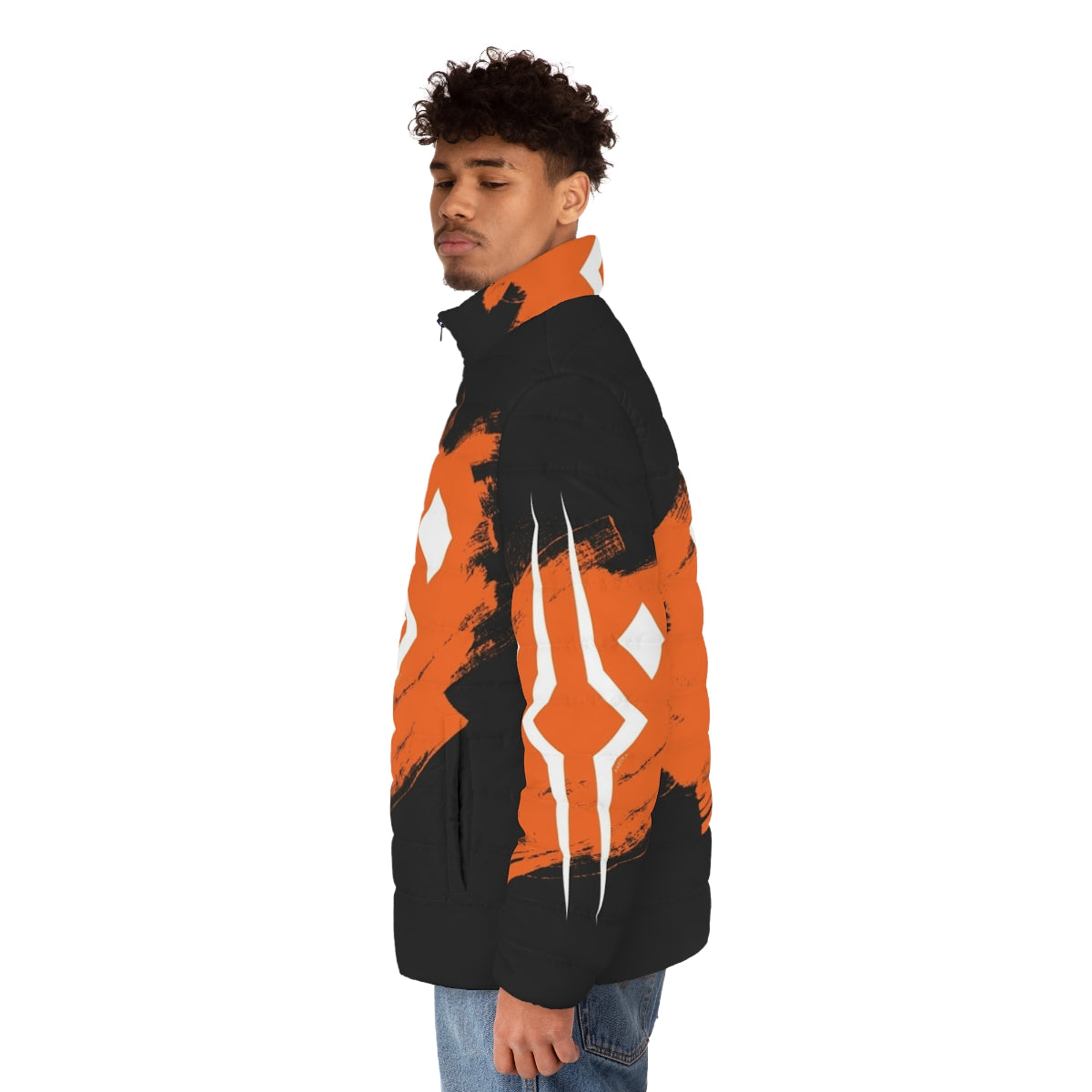 Star Wars Puffer Jacket with Ahsoka Tano Inspired Design - men side left