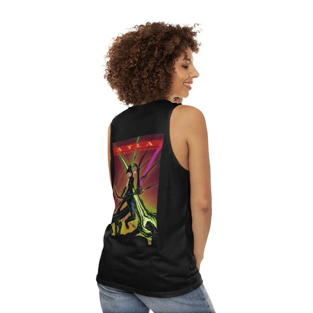 Ayla the Monster Slayer Navajo Warrior Unisex Tank Top - women back