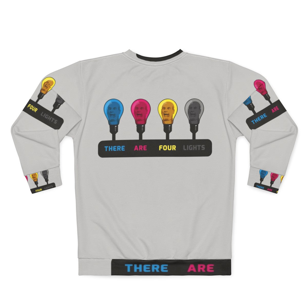 "There Are Four Lights" CMYK Star Trek Sweatshirt - Back