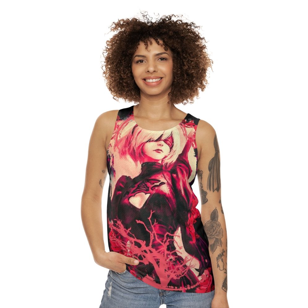 2B Nier Automata Anime Girl Unisex Tank Top - women