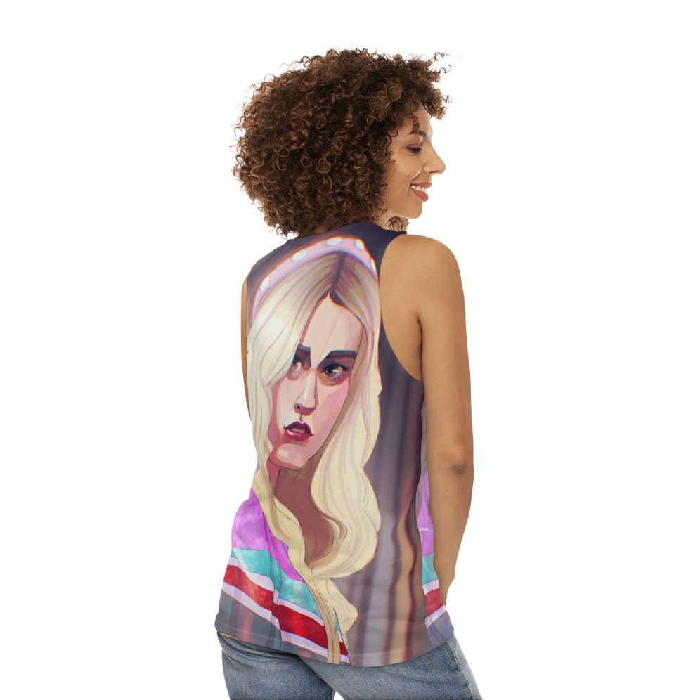 Aimee Gibbs Sex Education Netflix Feminist Unisex Tank Top - women back