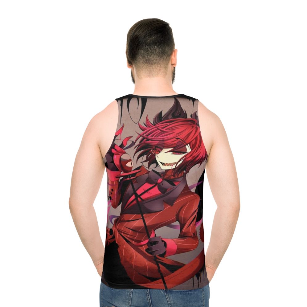 Hazbin Hotel Alastor Unisex Tank Top - men back