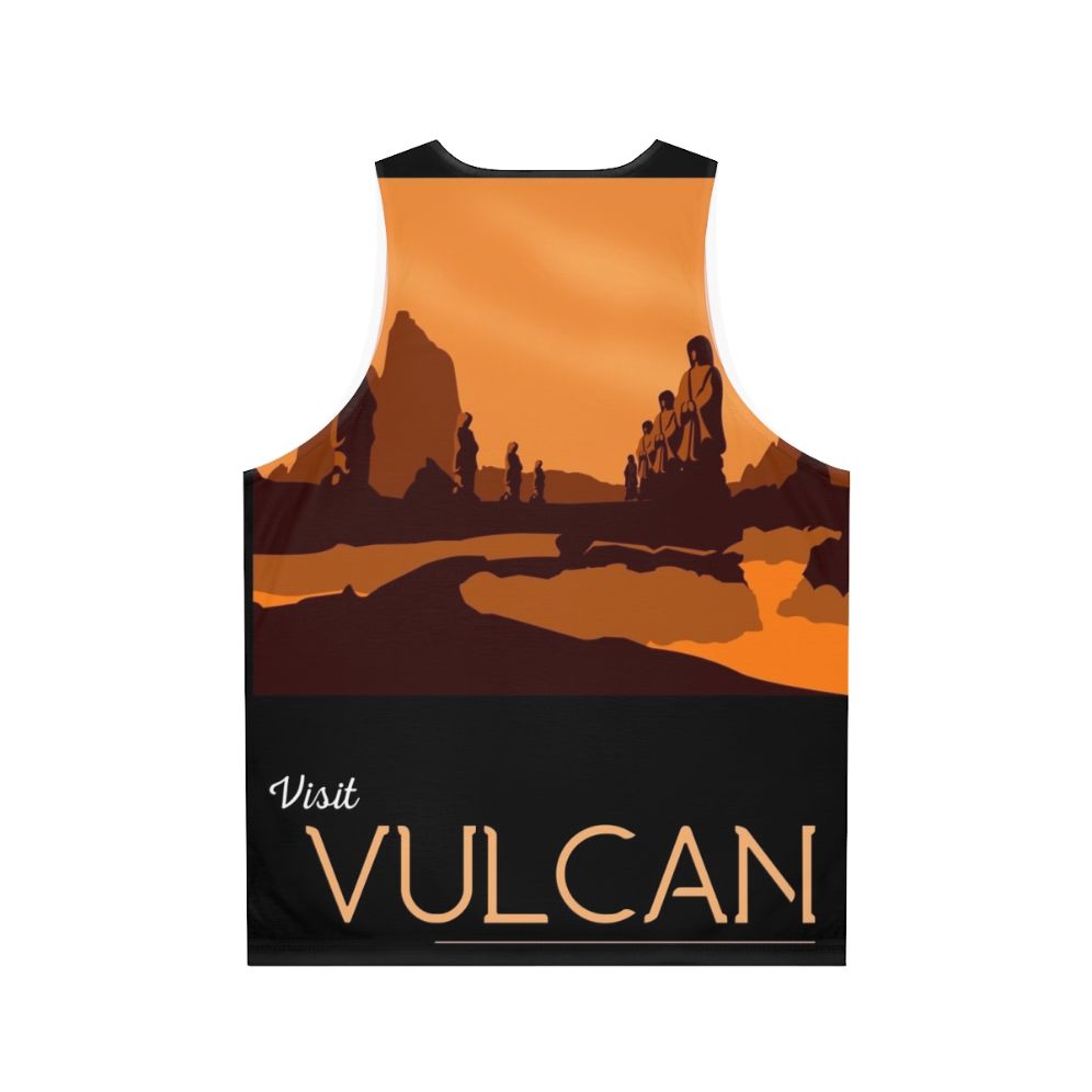 Vulcan Star Trek Unisex Tank Top - Back