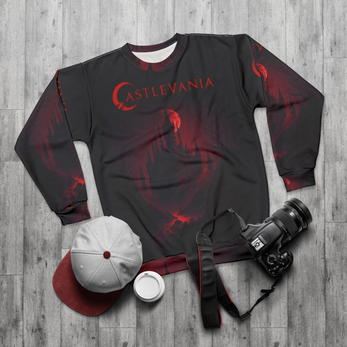 Castlevania Netflix Anime Inspired Sweatshirt - flat lay